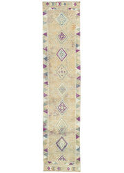 Merda Geometrik Tasarımlı Yün Yolluk 75x369 cm