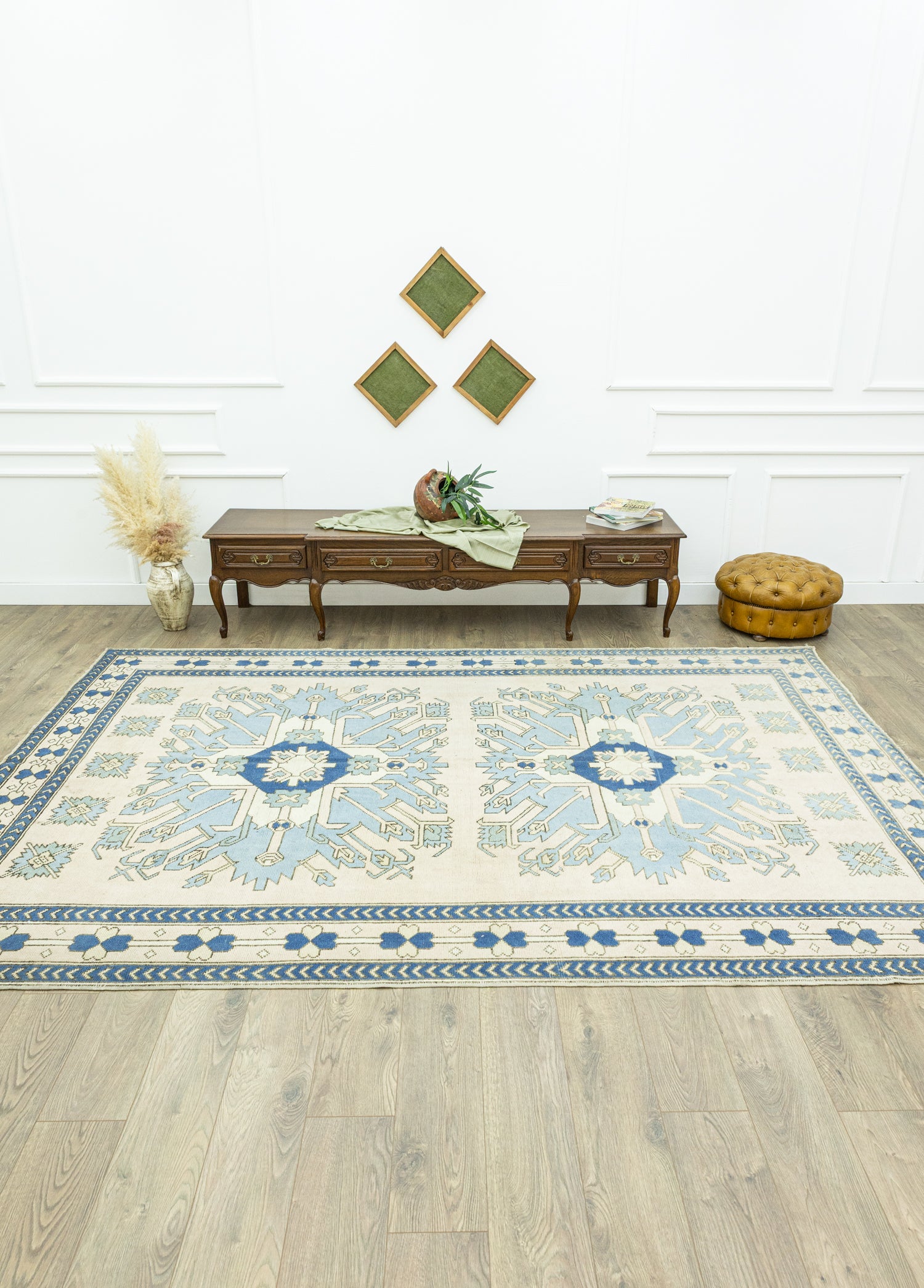 Pendiya Geometrik Tasarımlı Yün Halı 232x336 cm