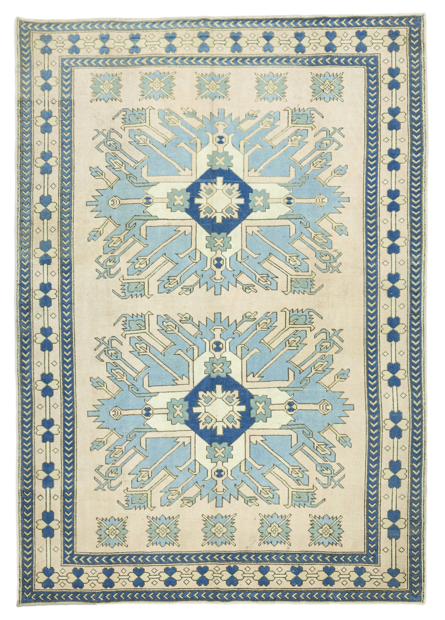 Pendiya Geometrik Tasarımlı Yün Halı 232x336 cm