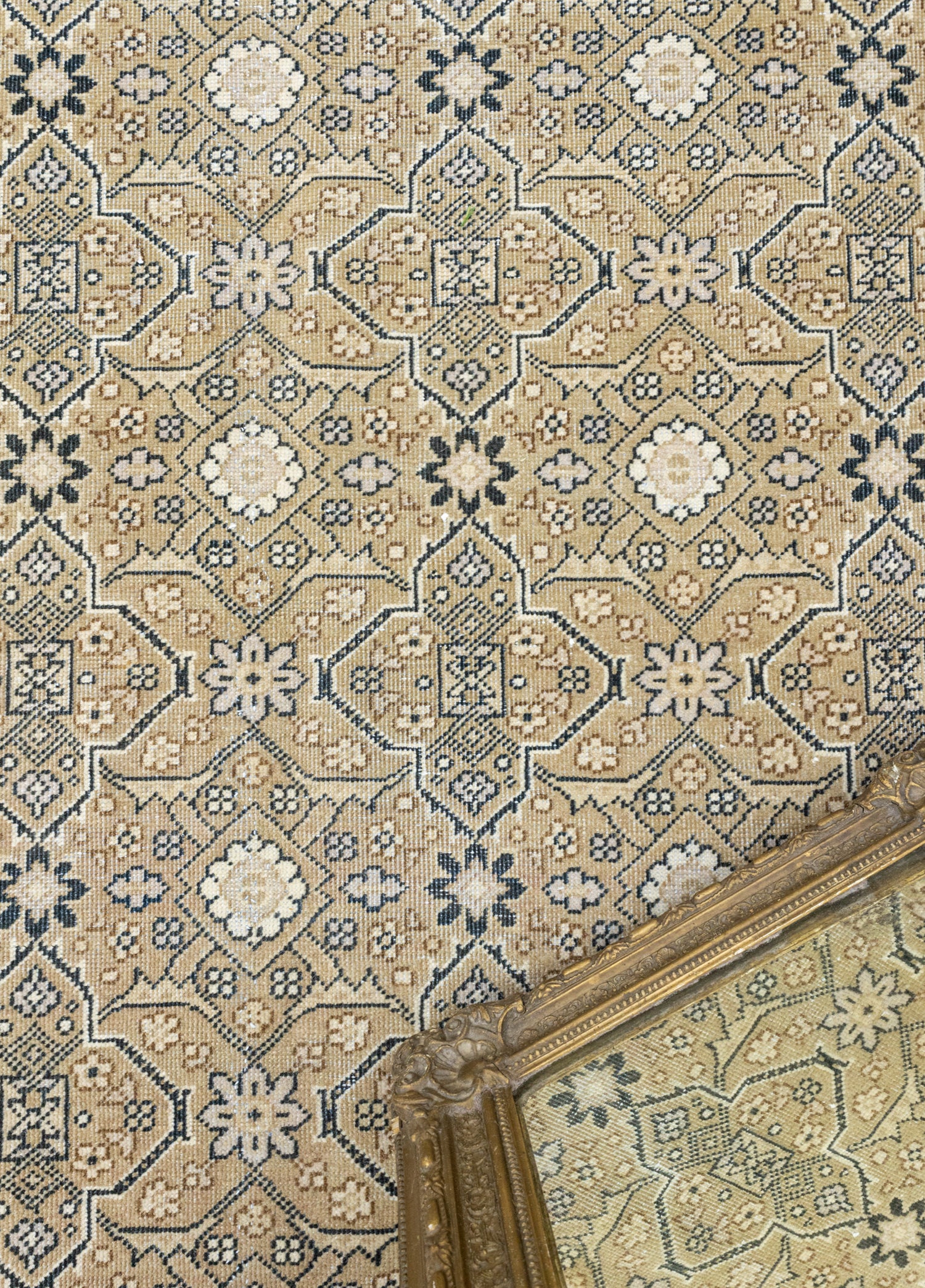 Eyvan Geometrik Çiçek Desenli El Dokuma İran Halısı 294x390 cm