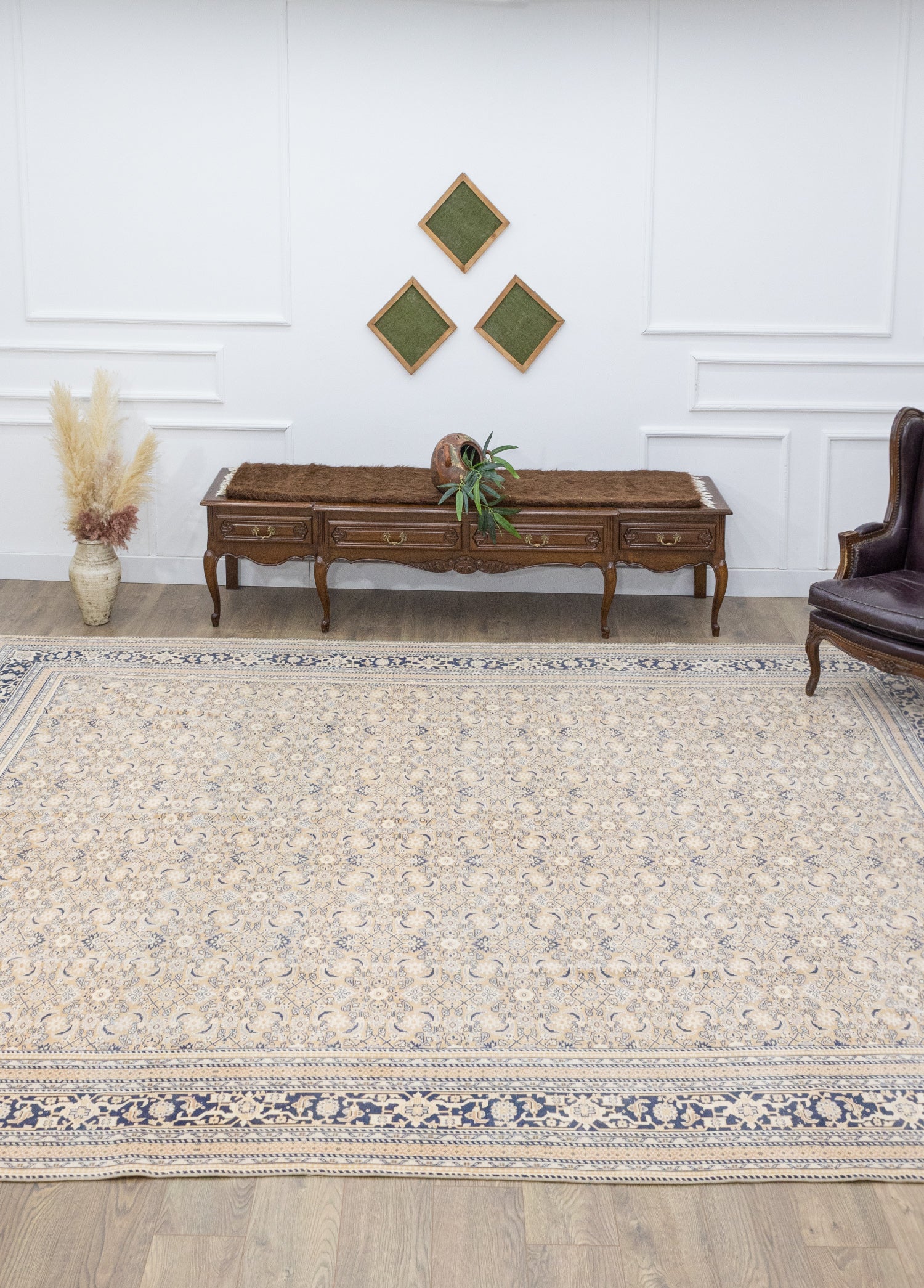 Minab Oriental Desenli El Dokuma İran Halısı 298x398 cm