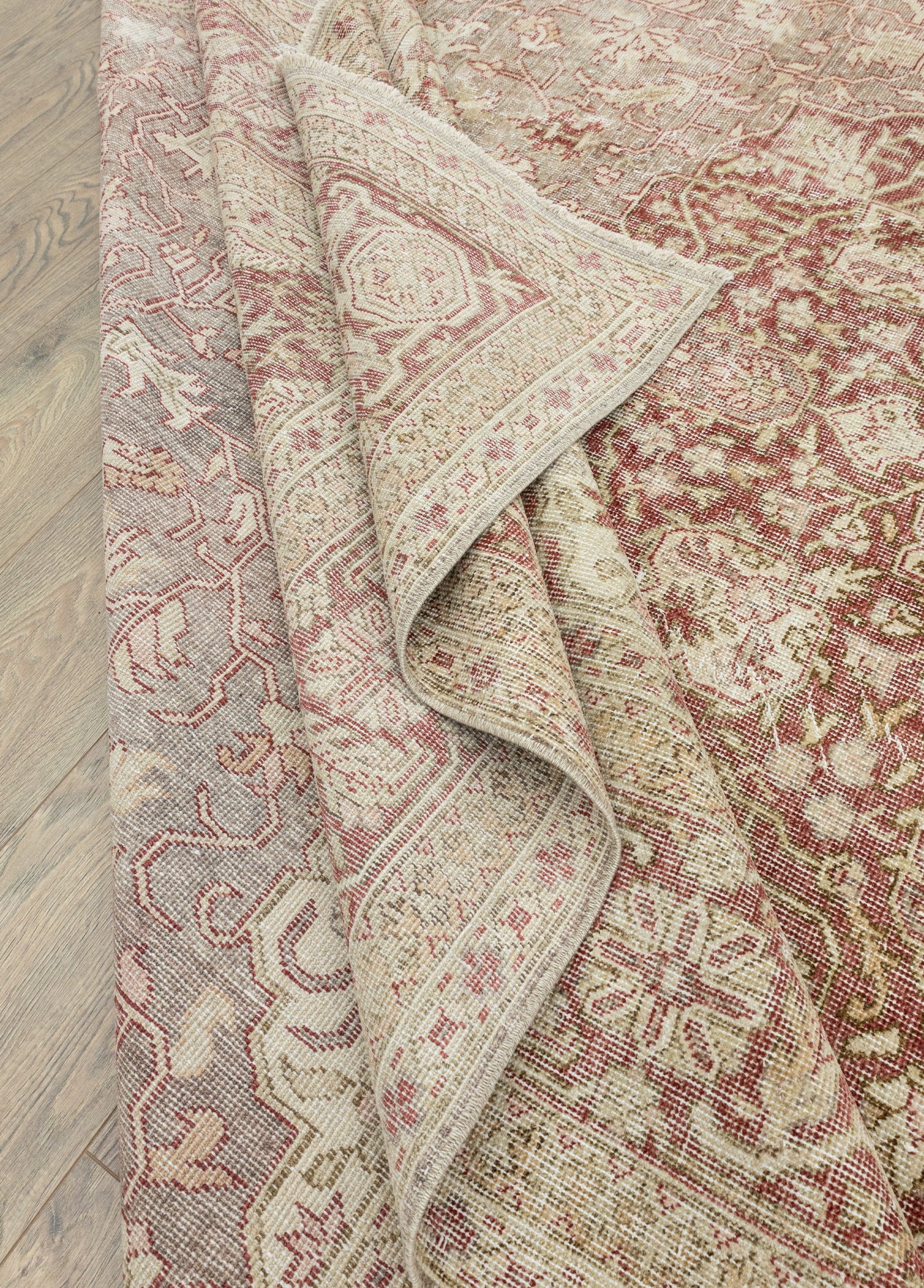 Fasa Pastel Renkli Vintage El Dokuma Halı 276x393 cm