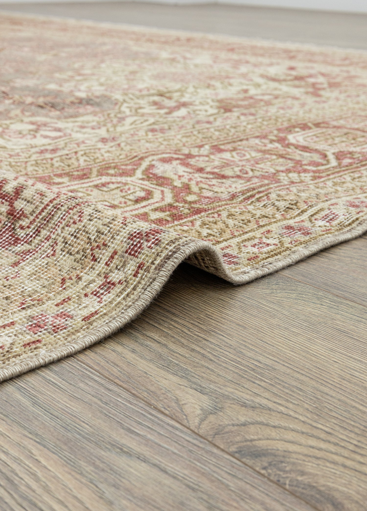 Fasa Pastel Renkli Vintage El Dokuma Halı 276x393 cm