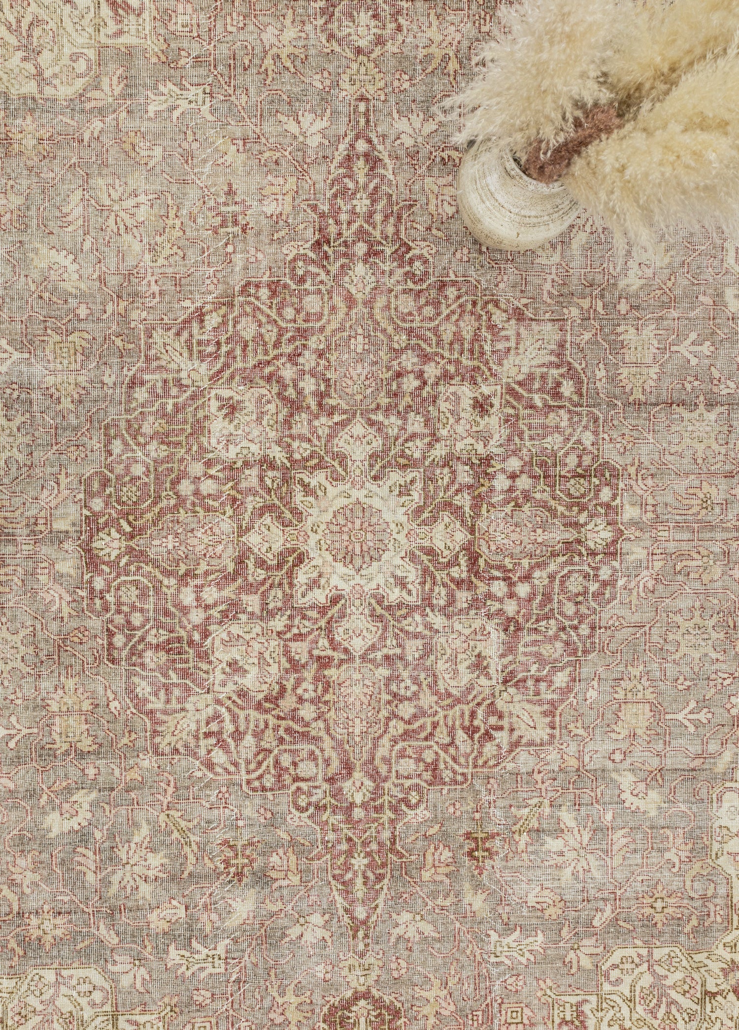 Fasa Pastel Renkli Vintage El Dokuma Halı 276x393 cm