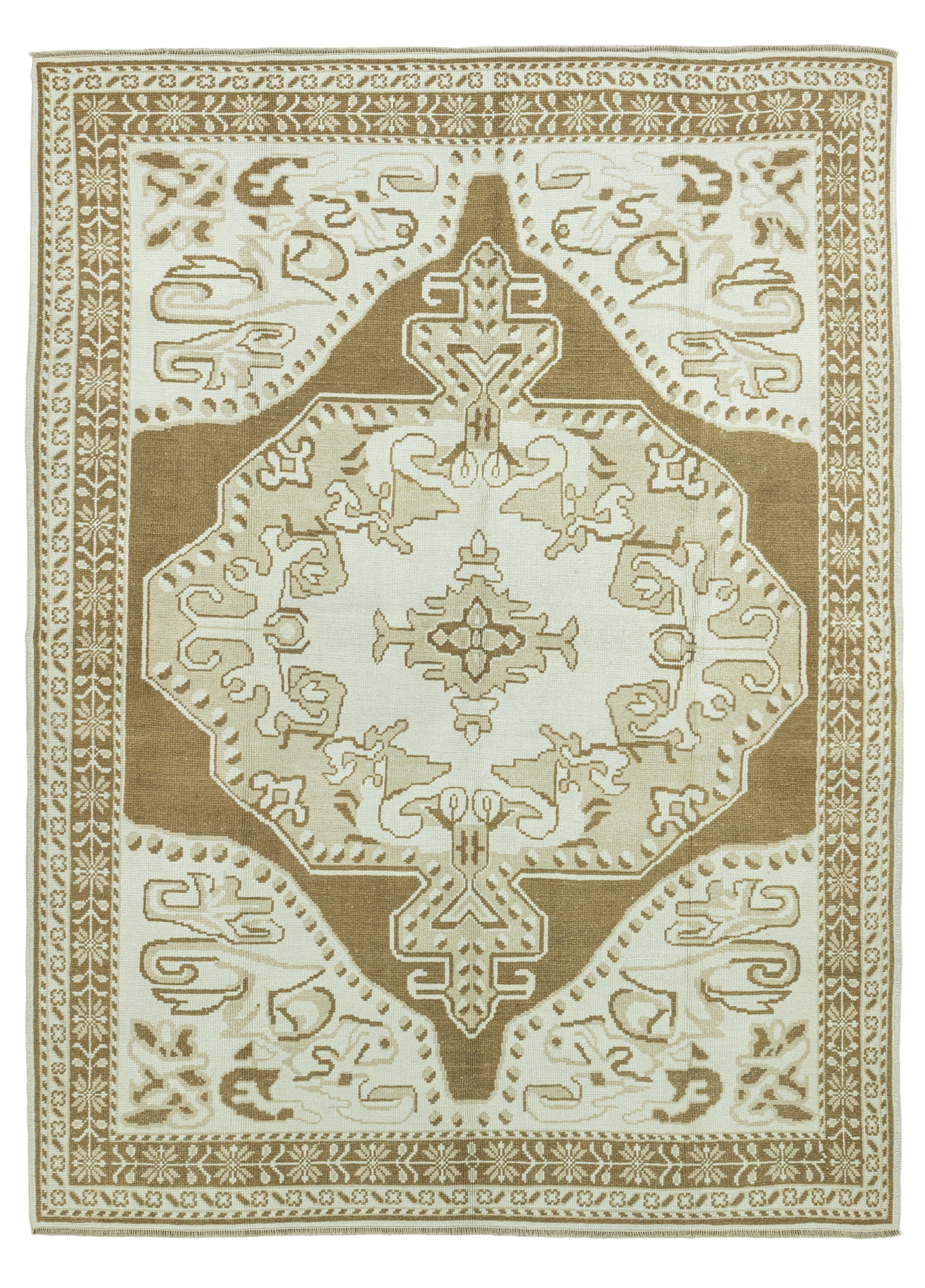 Eyvan İlkel Desenli Yün Halı 294x407 cm