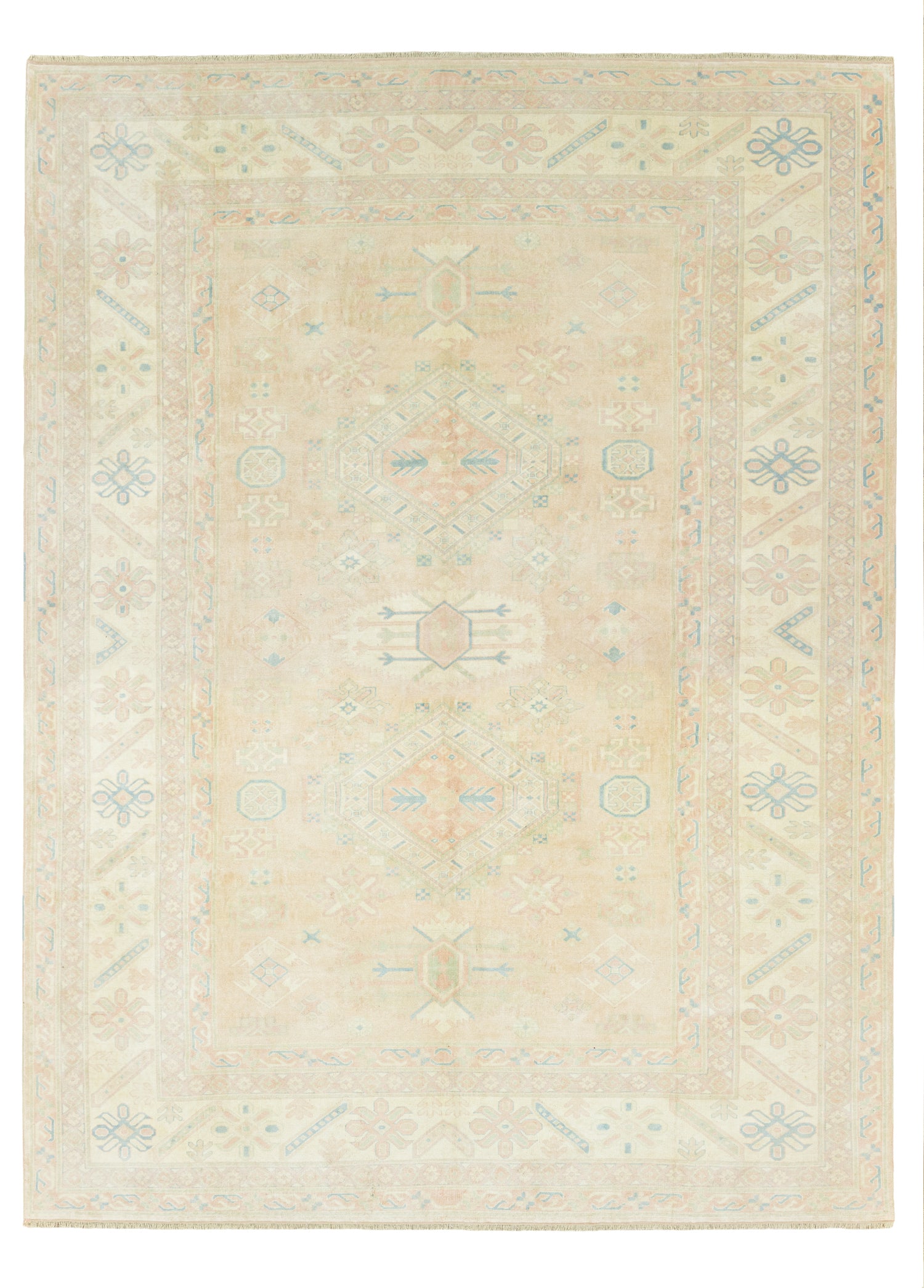 Malard Pastel Renkli El Dokuma Milas Halı 259x338 cm