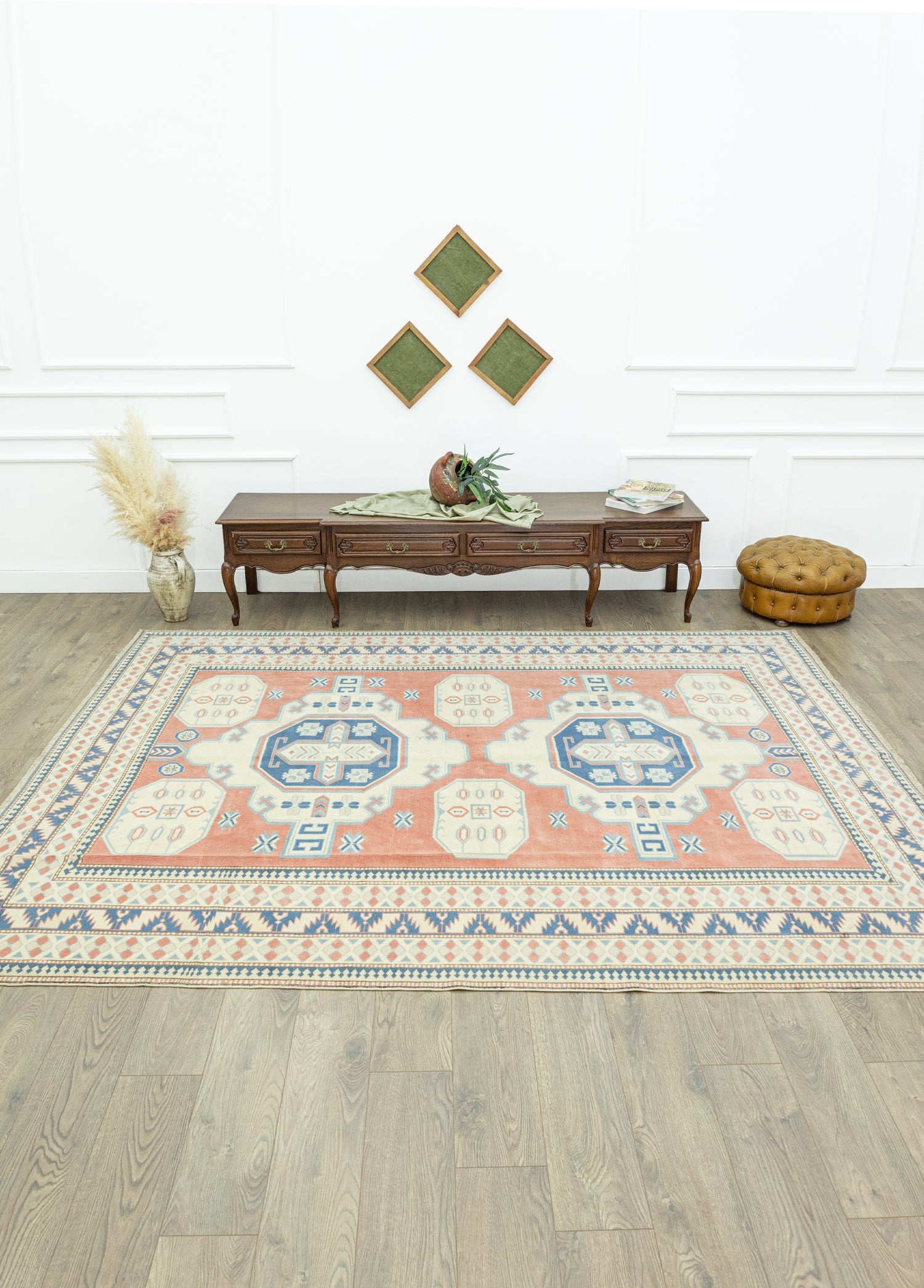 Piyan Rustik Tasarımlı Yün Halı 250x310 cm