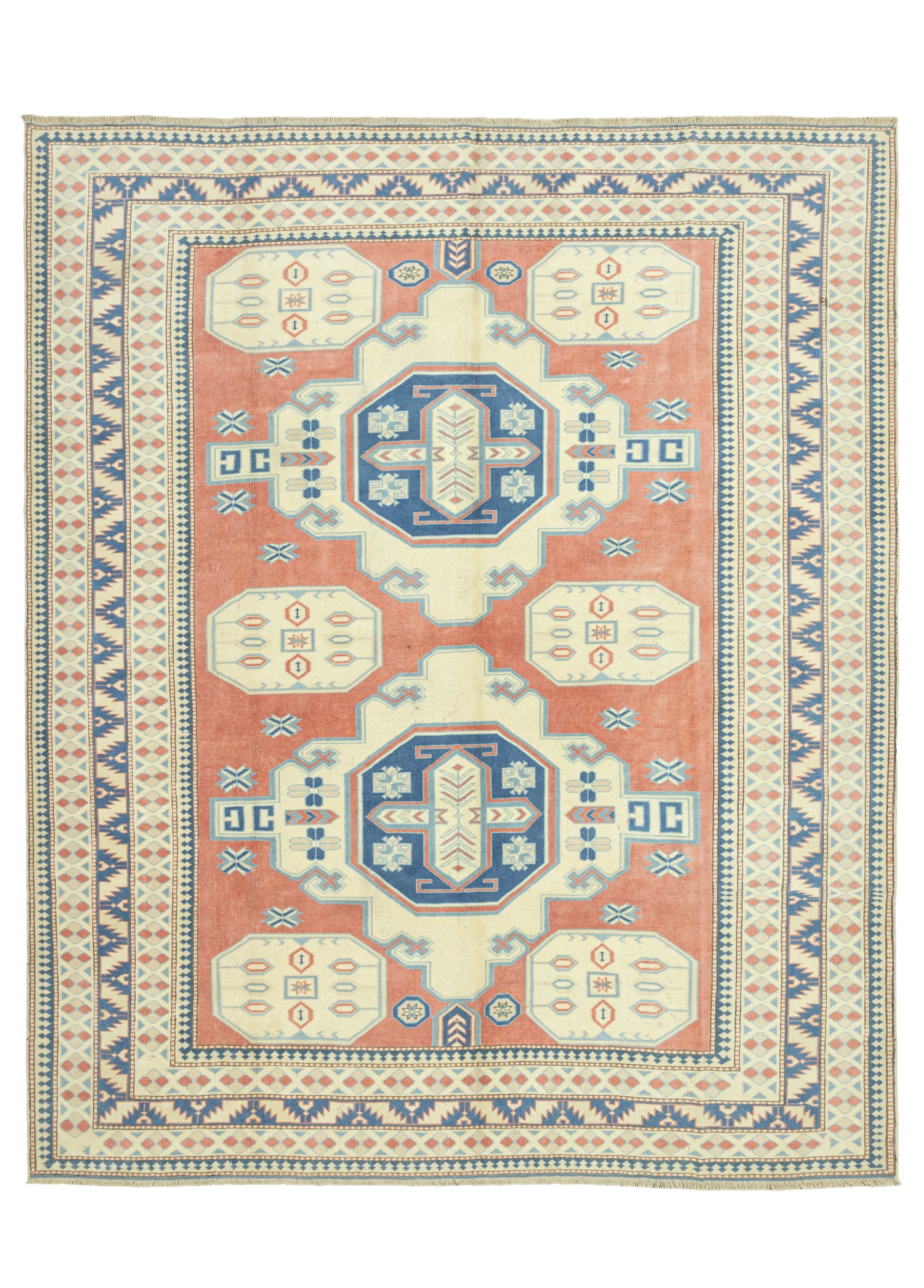 Piyan Rustik Tasarımlı Yün Halı 250x310 cm