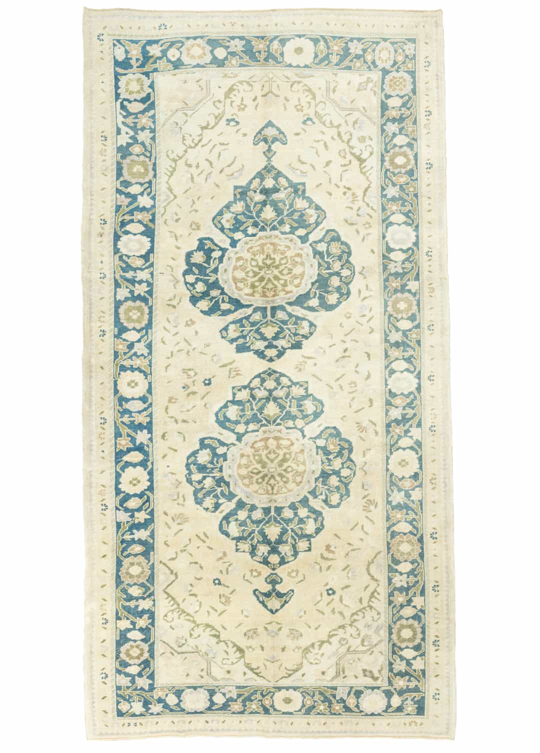 Tunay Floral Desenli El Dokuma Yün Halı 167x354 cm