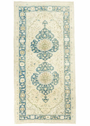 Tunay Floral Desenli El Dokuma Yün Halı 167x354 cm