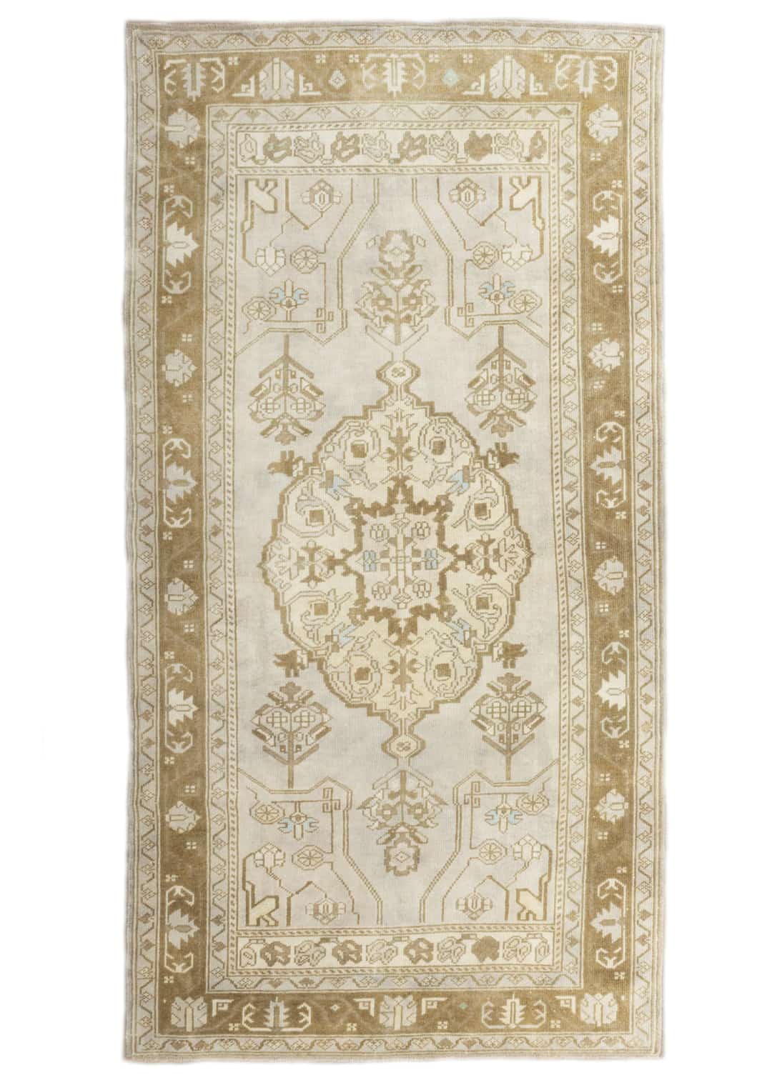 Balay Kahverengi El Dokuma Yün Halı 117x222 cm