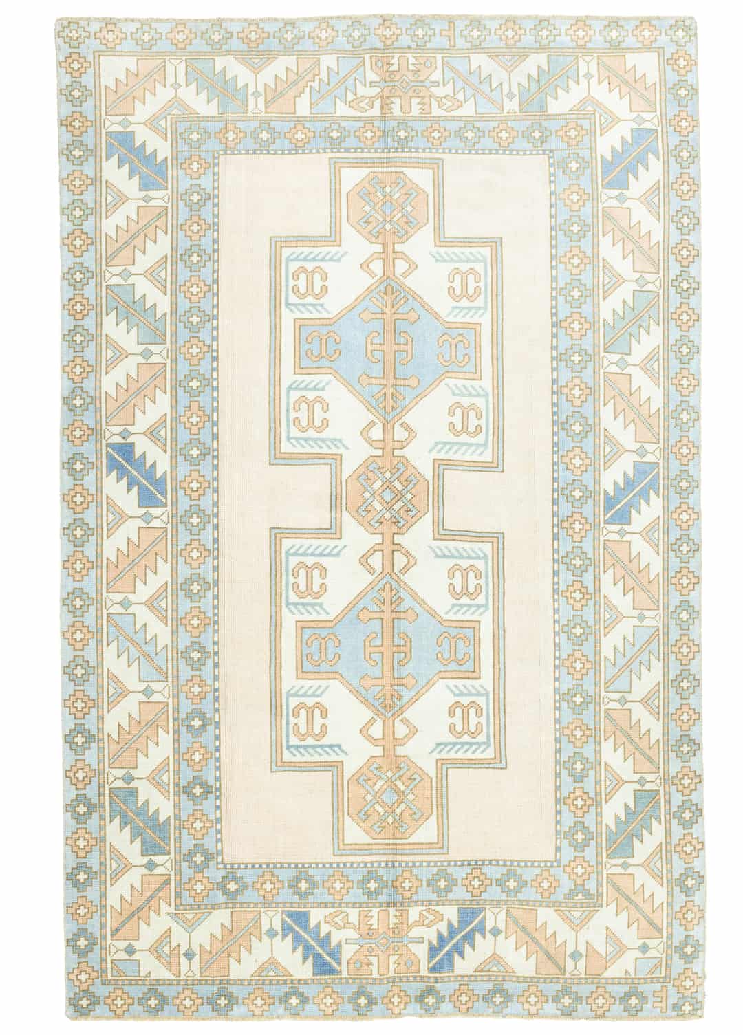 Barez Rustik Desenli El Dokuma Yün Halı 159x249 cm