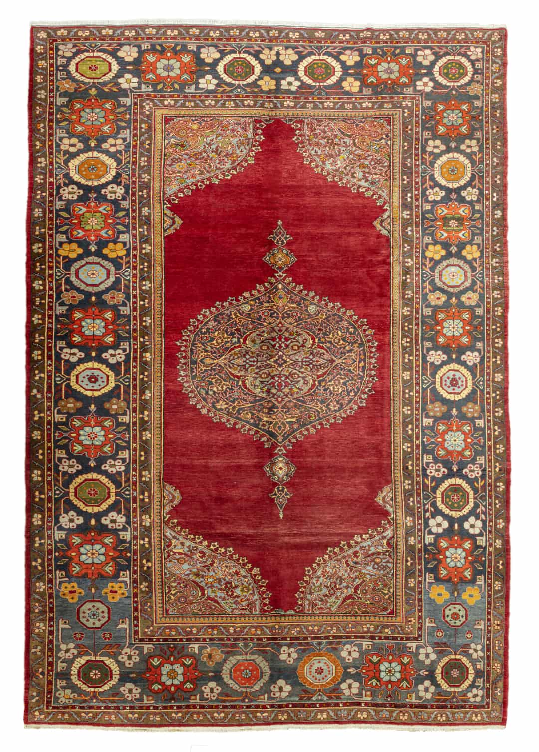 Devin El Dokuma Antika Saray Halısı 387x427 cm