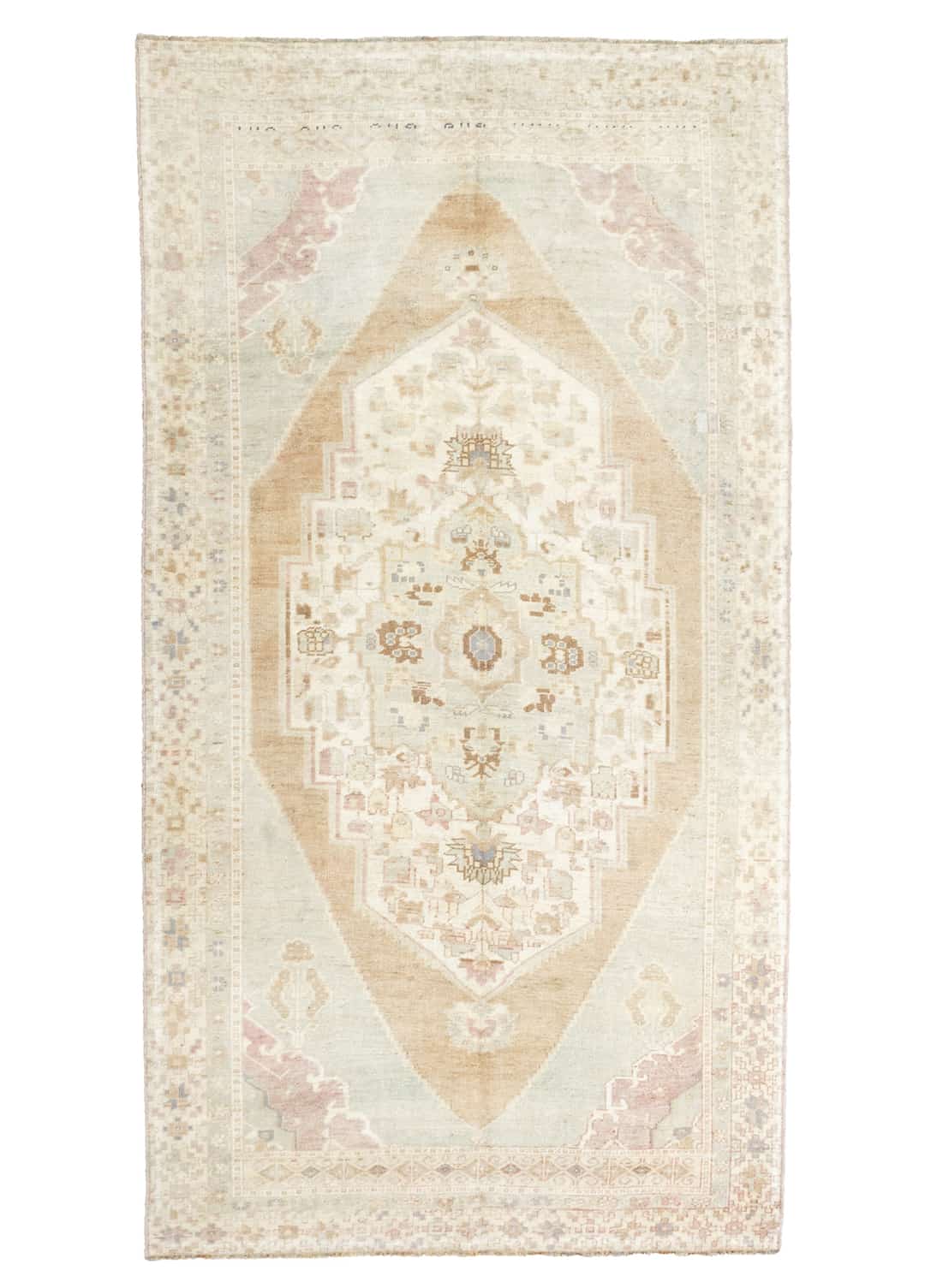 Anver Yöresel Taşpınar Desenli El Dokuma Yün Halı 148x285 cm