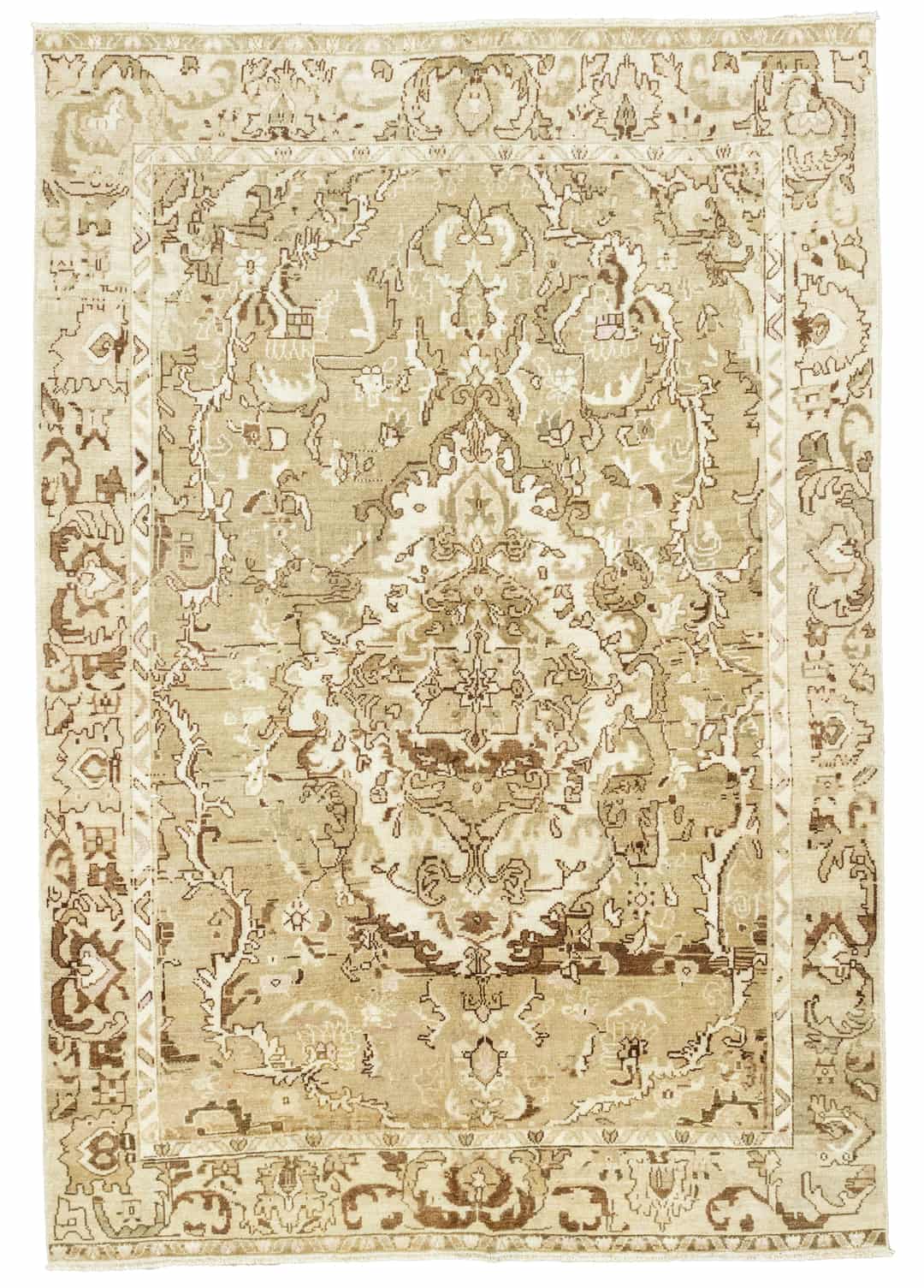 Siyat El Dokuma Natural Renkli Organik Yün Halı 199x294 cm