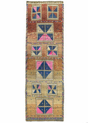 Arya Renkli El Dokuma Herki Yolluk 128x391 cm