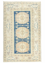 Azelya Rustik Desenli Yün Halı 146x228 cm