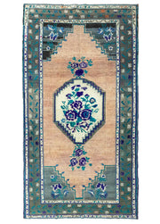 Laila Rustik Desenli El Dokuma Yün Halı 140x261 cm