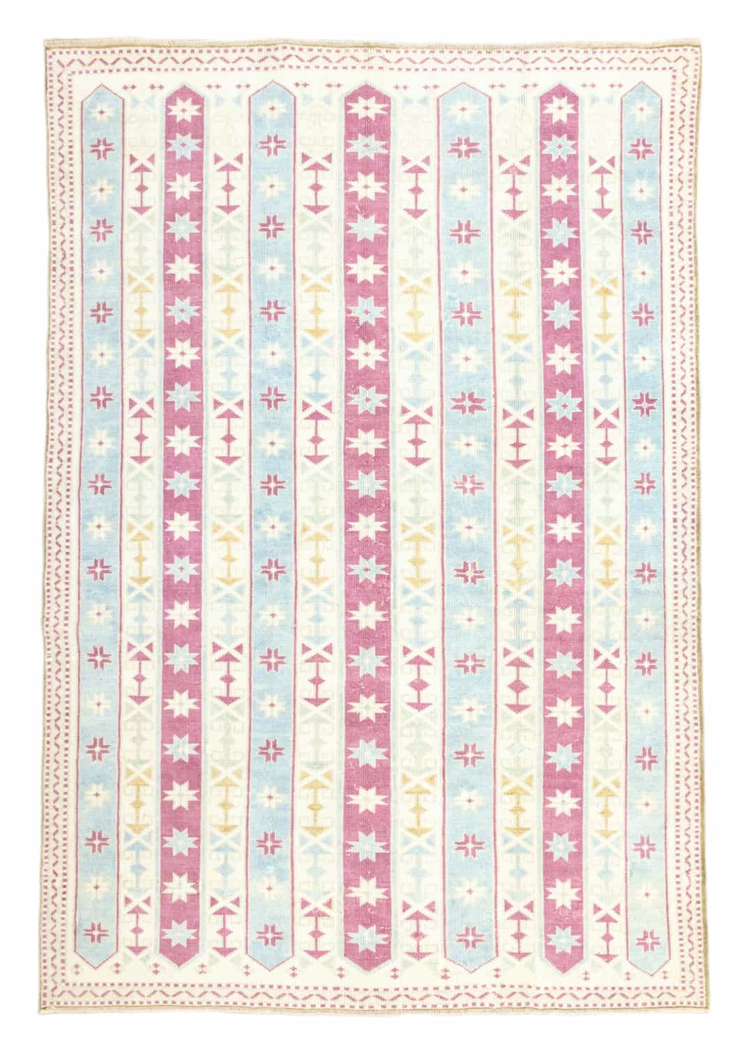 Meyan Geometrik Tasarımlı Yün Halı 166x234 cm