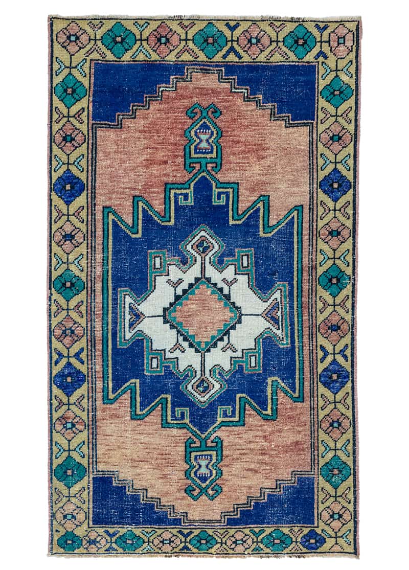 Akay Vintage Etnik Desenli Halı 92x158 cm