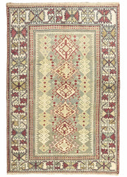 Vidar İlkel Desenli El Dokuma Yün Halı 117x178 cm
