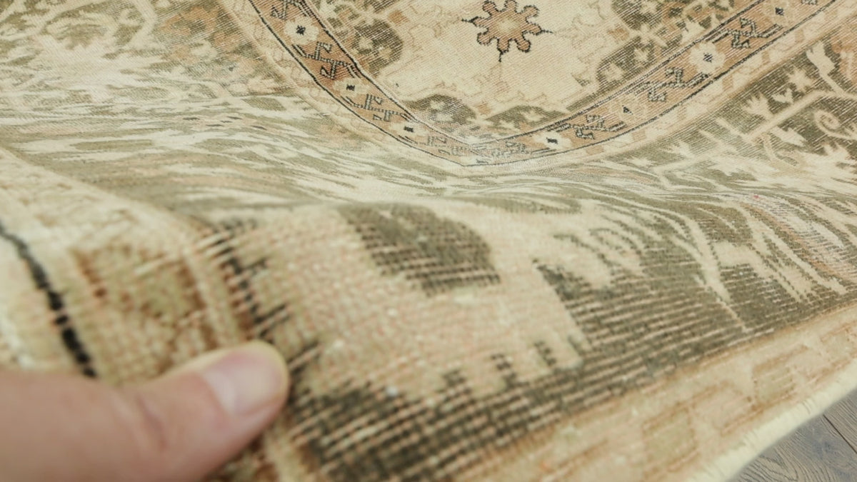 Load video: Nil Vintage Dekoratif El Dokuma Halı 237x345 cm