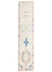 Karas Oriental Desenli El Dokuma Yün Halı 79x360 xm
