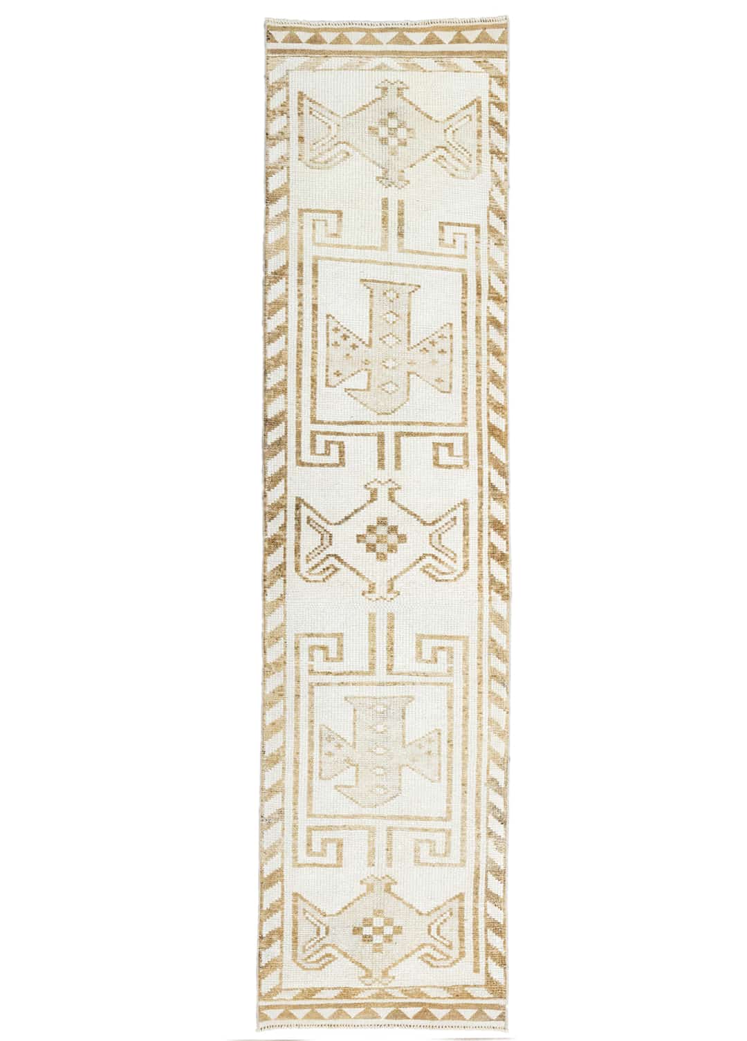 Beyce İlkel Desenli Herki El Dokuma Yolluk 61x371 cm