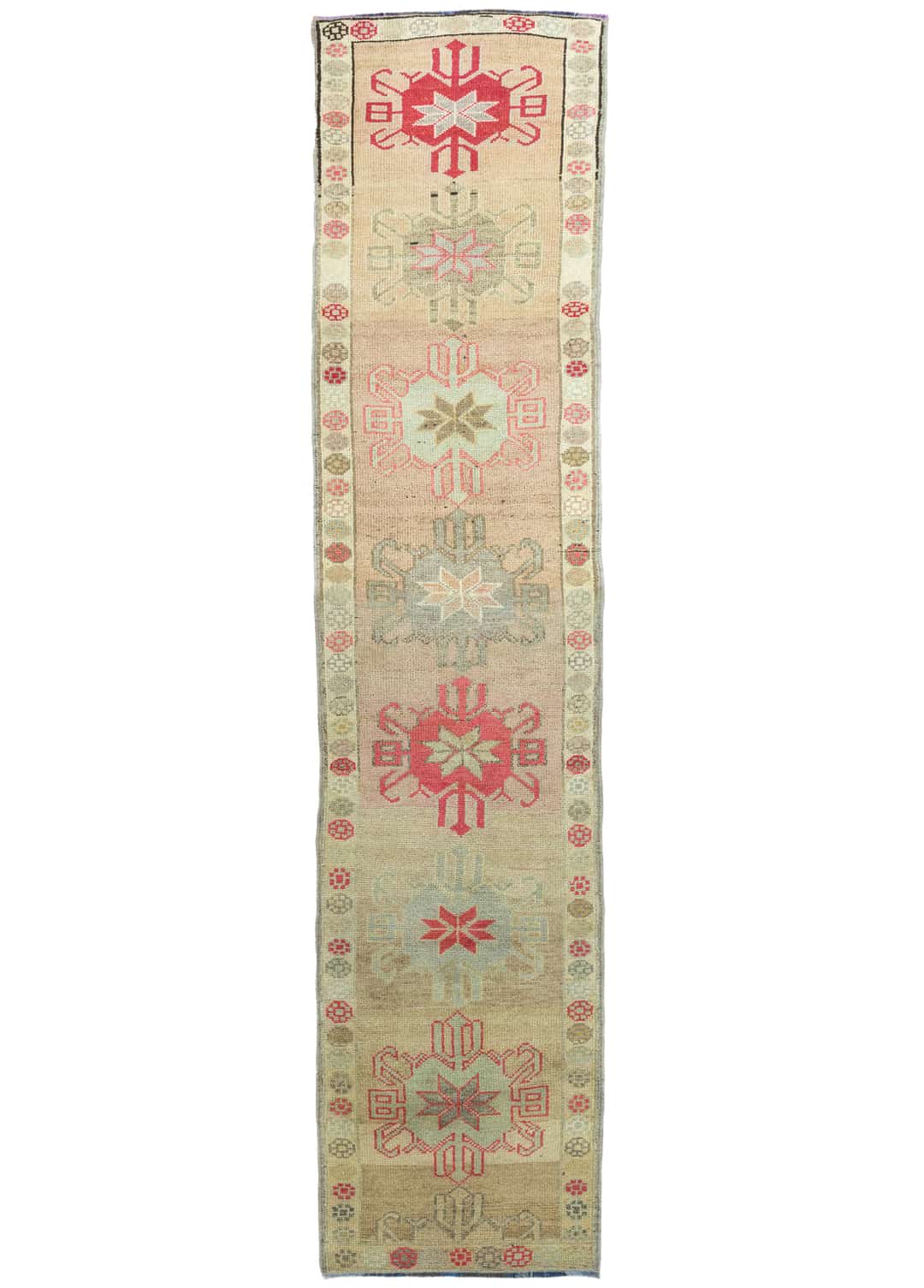 Sayat İlkel Motifli El Dokuma Herki Yolluk 80x398 cm