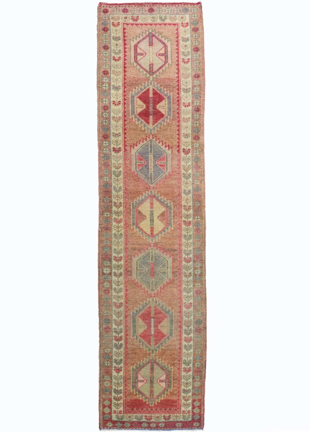 Erak Rustik El Dokuma Yün Herki Yolluk 89x359 cm