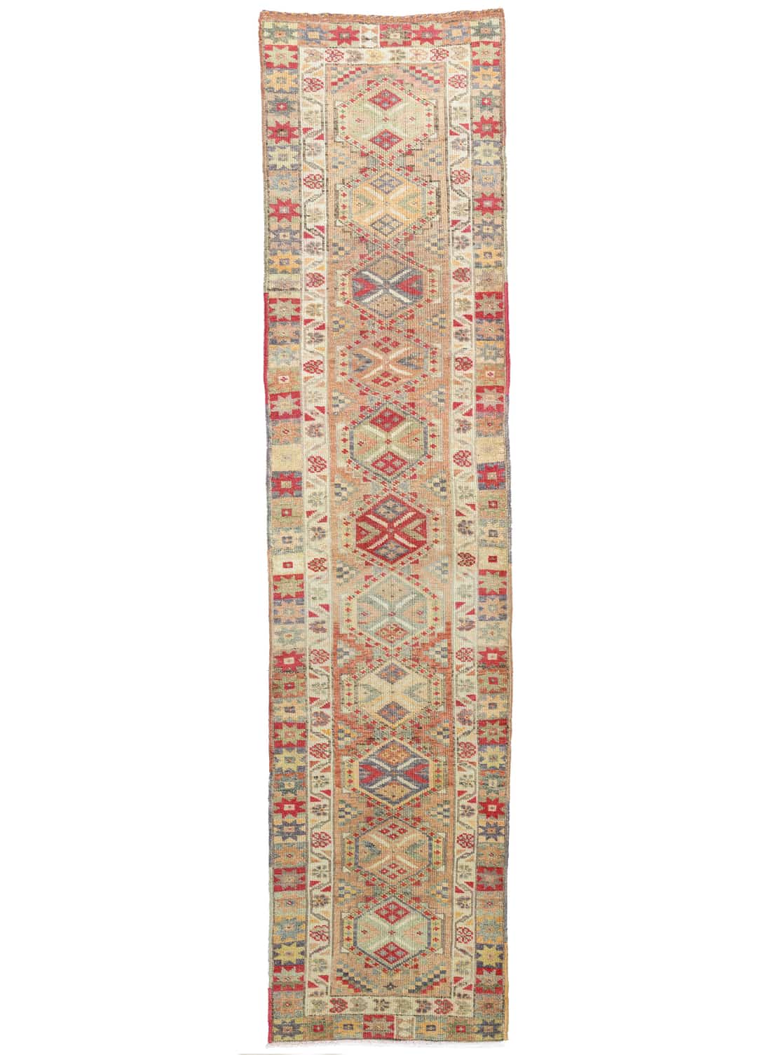 Lilly Geometrik Tasarımlı El Dokuma Herki Yolluk 85x393 cm