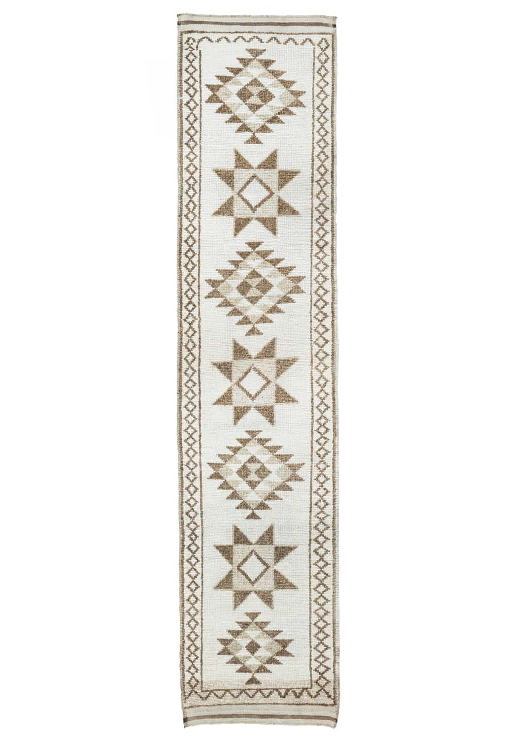 Ani İskandinav Tarzı Yün Yolluk 82x356 cm