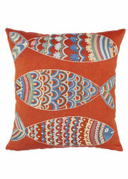 Sistan Balık Desenli Kırlent 50x50 cm