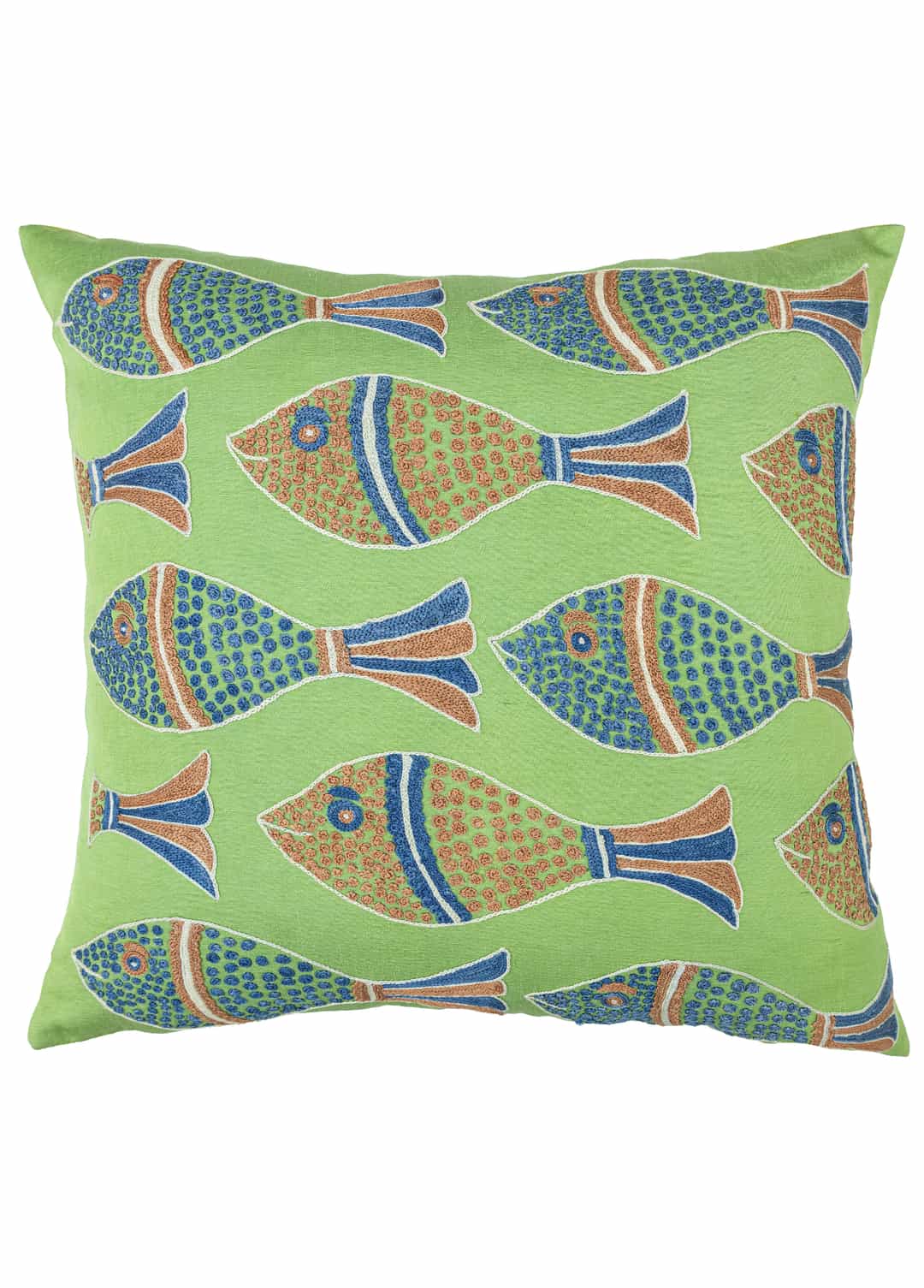 Kiyra Balık Desenli Modern Kırlent 50x50 cm