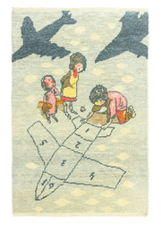 Bora Figürlü El Dokuma Uşak Halı 97x140 cm