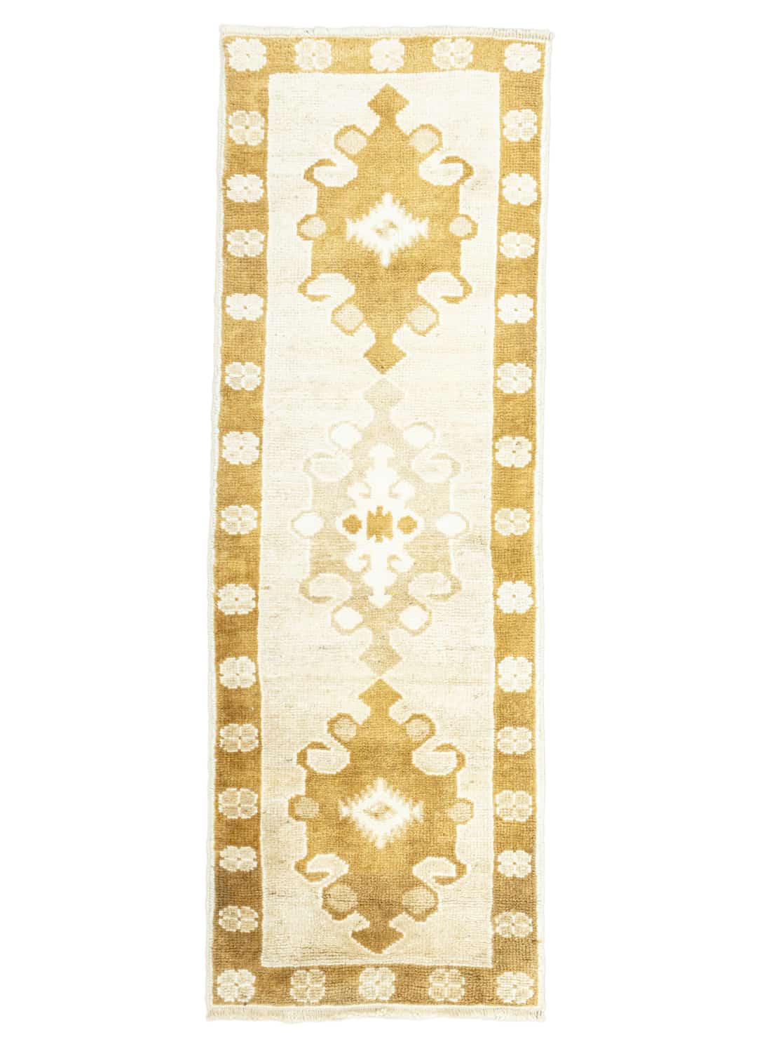 Aster Natural Renkli Yün Yolluk 68x200 cm