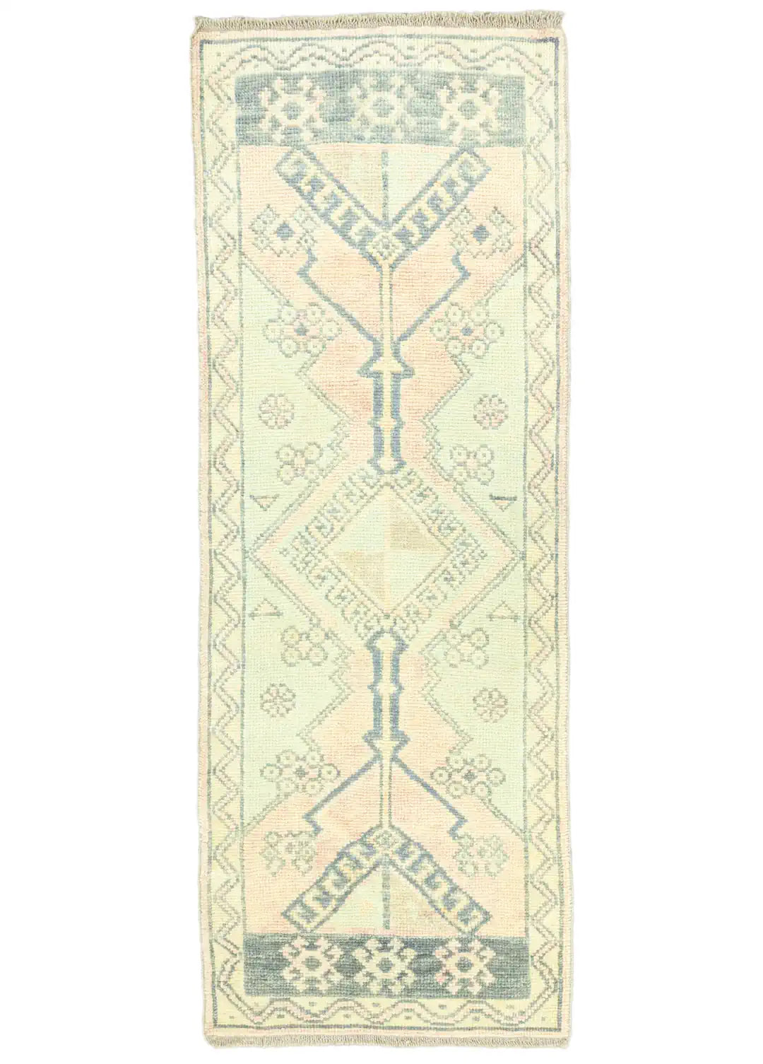 Yulsa Geometrik Desenli Yün Halı 70x193 cm