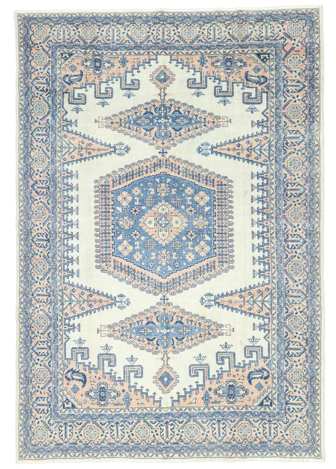 Germeh Geometrik Desenli El Dokuma İran Halısı 244x332 cm