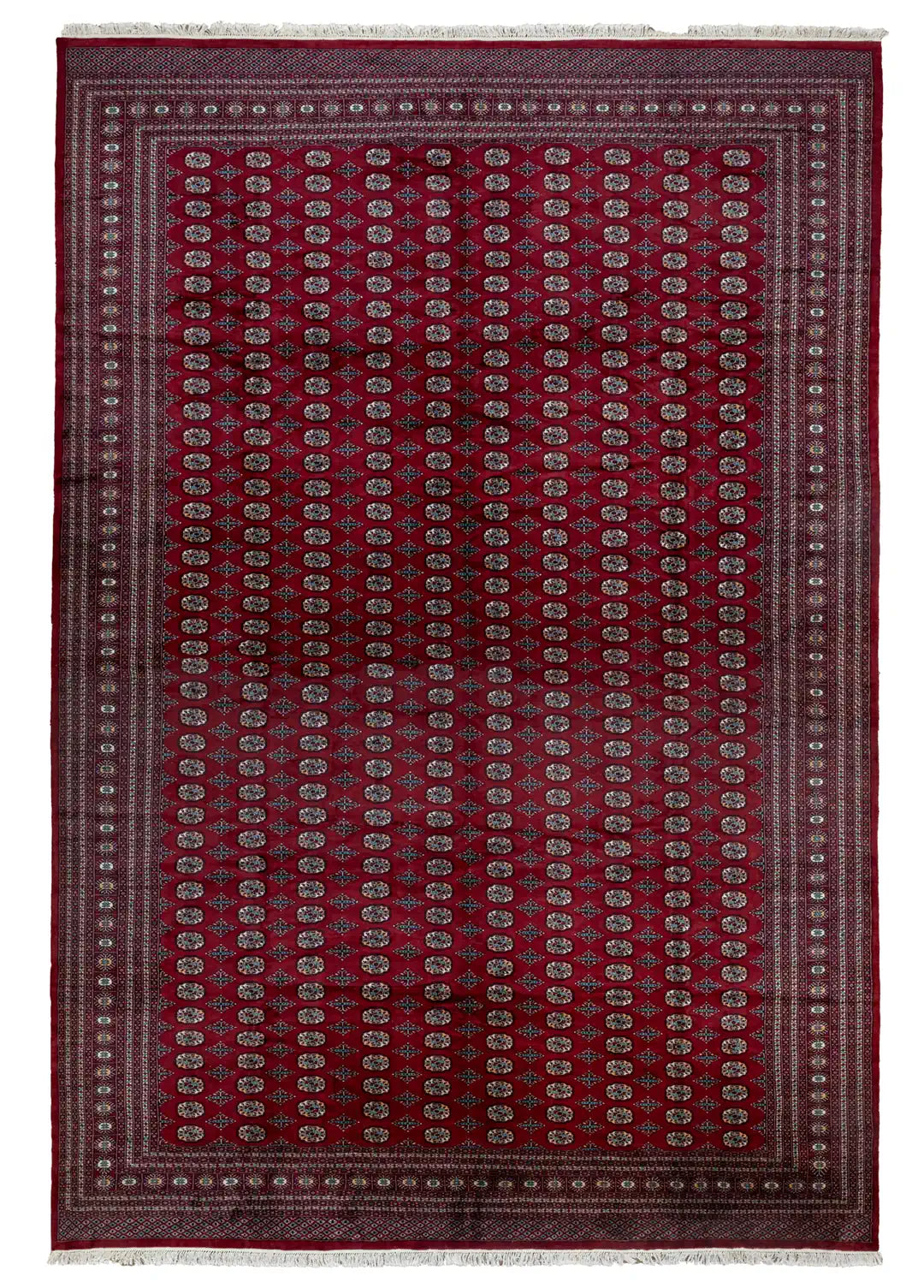Tılla Geleneksel Türkmen Desenli El Dokuma Türkmen Halısı 365x555 cm