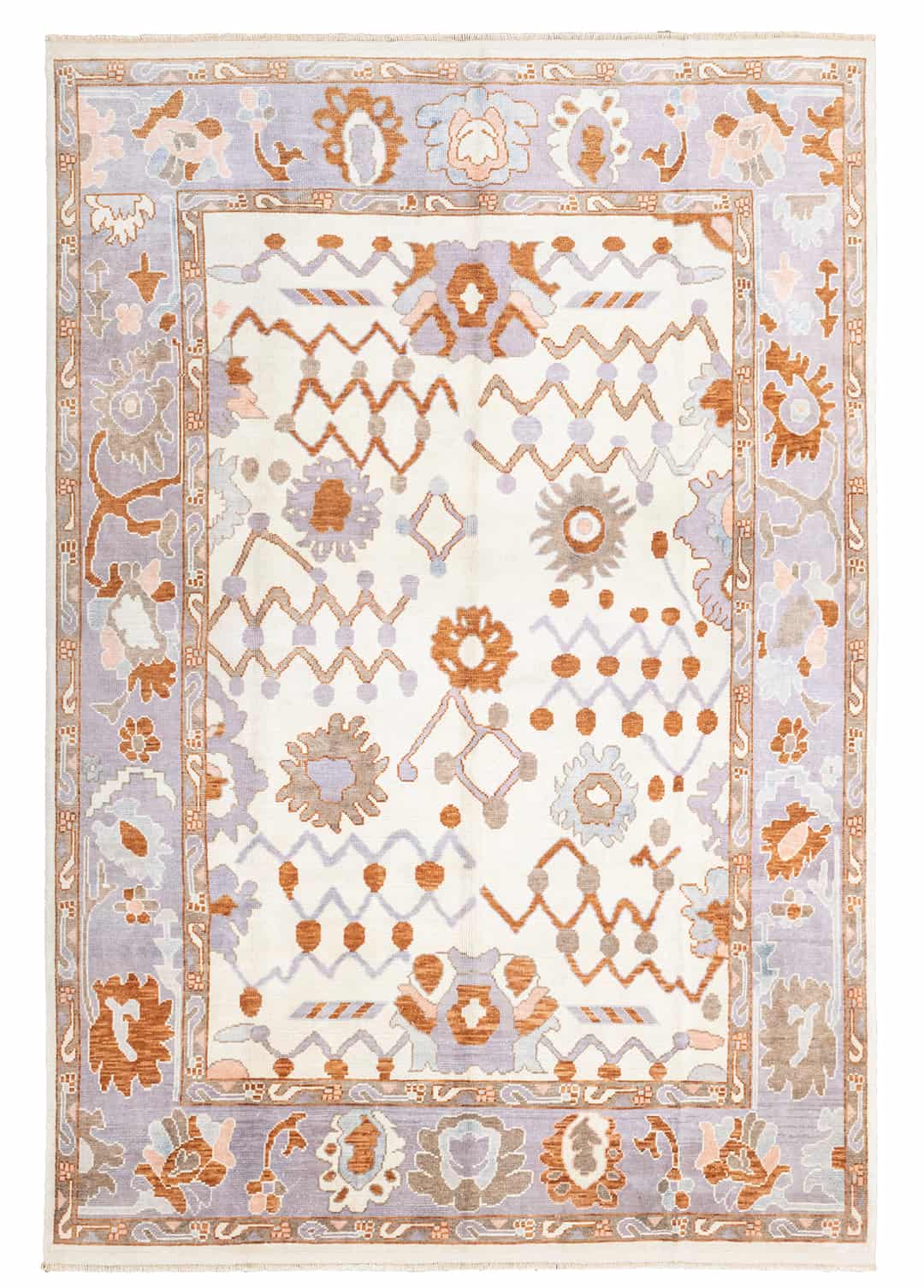 Savran Modern Uşak Desenli El Dokuma Yün Halı 270x392 cm
